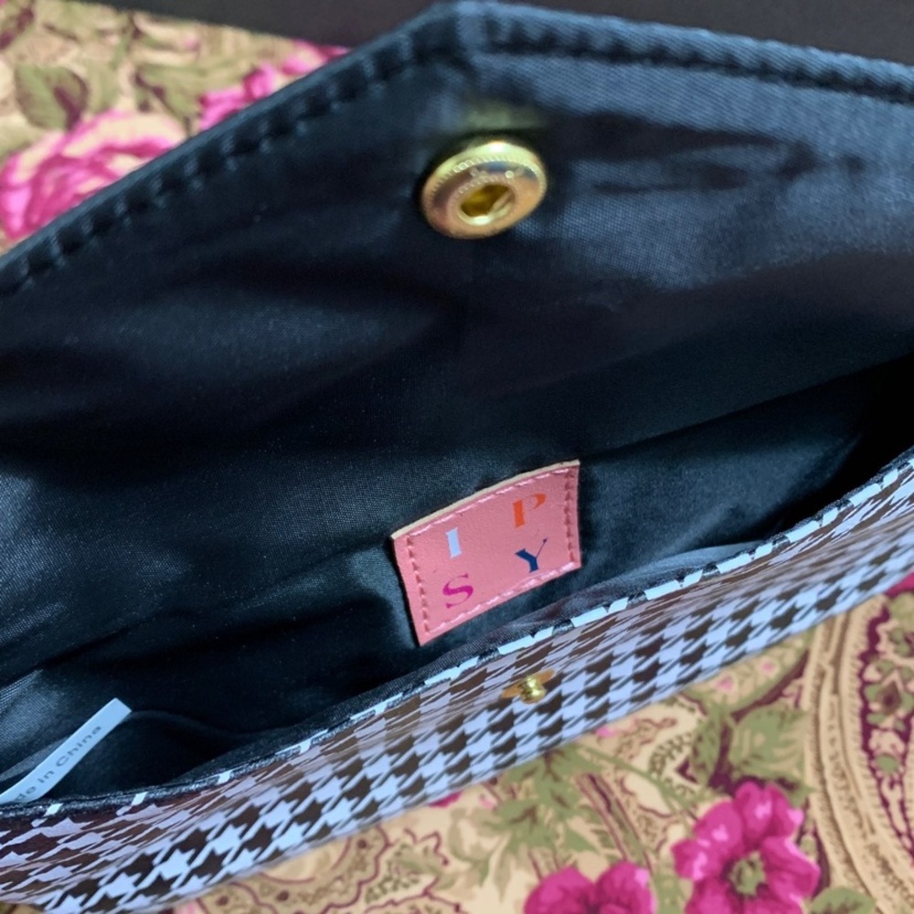 Ipsy Sparkle To Shine Houndstooth Makeup Bag ONLY - Picture 4 of 8